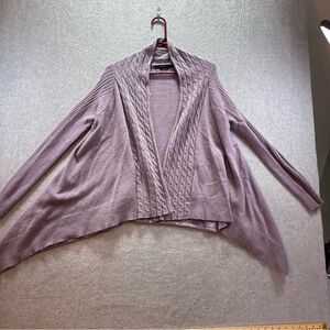 Vertigo Women's Size Small Purple Cardigan Open Front Long Sleeve